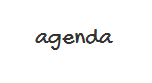 agenda
